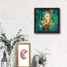 eCraftIndia Lord Ganesha Satin Matt Texture UV Art Painting-picture-42