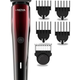 NOVA NHT 1132 Trimmer with 150 min Runtime & 24 Length Settings - Black & Red-17