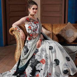 SAPTRANGI Women Digital Printed Flared Maxi Gown-image-27