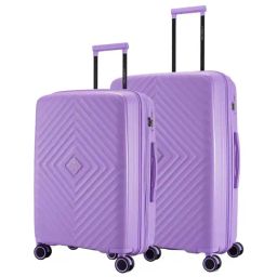 Nasher Miles Antwerp Hard-Sided Polypropylene Luggage Set of 2 Pastel Purple Trolley Bag(65&75cm)-image-81