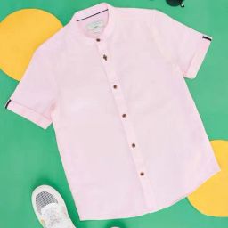 Pantaloons Junior Kids Pink Regular Fit Shirt-image-118