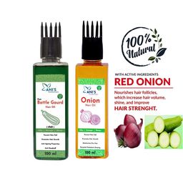 ANI'S Set Of 2 Bottle Gourd & Onion Hair Oils -100ml Each-17