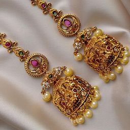 BlingNation Circular Jhumkas Earrings-1