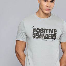 Flying Machine Typographic Puff Printed Casual T-shirt-picture-20