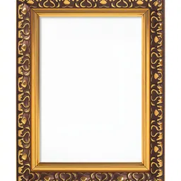 Golden Peacock Set Of 2 Rectangular Solid Table-Top Photo Frames - Copper-Toned Colour image 2