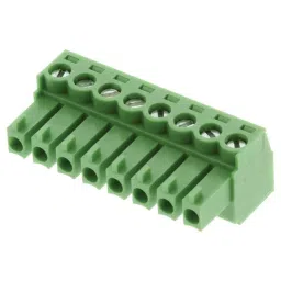 AMPHENOL ANYTEK TERMINAL BLOCK PLUGGABLE, 8 POSITION, 26-16AWG, 20020004-D081B01LF-19
