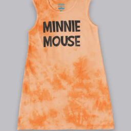 Kidsville Orange Printed Dress-image-44