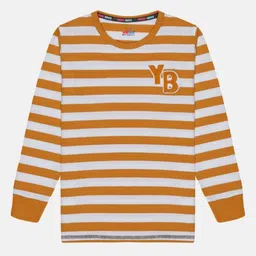 YOUNG BIRDS Boys Striped V-Neck Pockets T-shirt-image-82