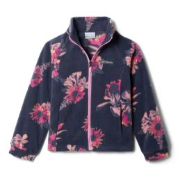 Columbia Kids Benton Springs II Navy & Pink Floral Print Full Sleeves Jacket-image-10