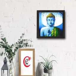 eCraftIndia Spiritual Lord Buddha Satin Matt Texture UV Art Painting-29
