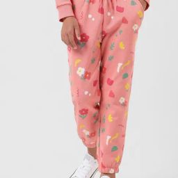VERO MODA GIRL Peach Floral Print Joggers-image-43