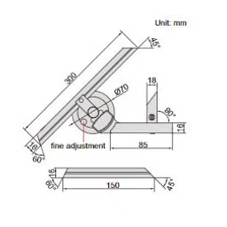 Insize Universal Bevel Protractor 2372-360, 0-360 Degree image 3
