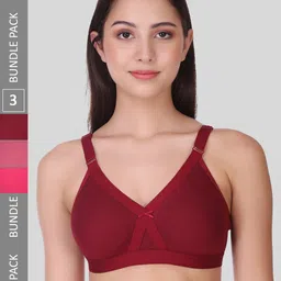 POOJA RAGENEE Pack Of 3 Full Coverage Non-Padded Everyday T-Shirt-picture-24