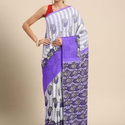 BUTA BUTI Paisley Pure Cotton Saree-image-86