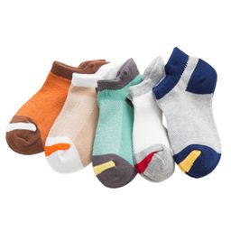 MOMISY Ankle Length Antibacterial Socks Multi Design Pack Of 5 - Multicolor-image-75