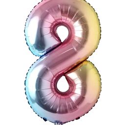 Shopperskart Eight Number Helium Foil Balloon - Length 32 cm-26