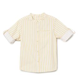 Milou Full SleevesStriped Shirt - Orange & White-image-58