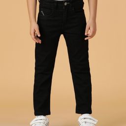 Tales & Stories Denim Solid Jeans - Black-image-34