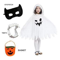 Kaku Fancy Dresses Halloween Theme Spooky Ghost Costume Set - Multi Colour-image-62