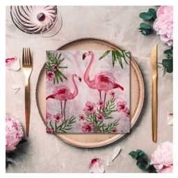 Party Anthem 2 Ply Tropical Flamingo Paper Napkins - Pack of 40-11