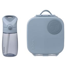 B.Box Leakproof Water Bottle with Medium Lunchbox - Kids School Lunch Kit- Blue-image-7