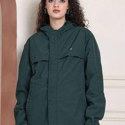 HOUSE OF VEDAS Waterproof Hooded Rain Jacket-image-83