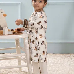 THE BABY TRUNK Boys Printed Kurta & Pyjamas Set-53
