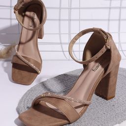 DressBerry Women Embellished Block Heel Sandals-image-80