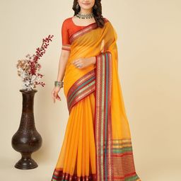 Suha Zari Silk Cotton Kota Saree-image-84