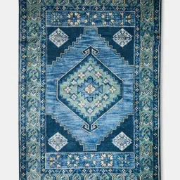 Fabindia Blue Aadhik PrintedDhurries-image-25