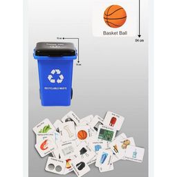 NEGOCIO Garbage Classification Trash Sorting Puzzle Game with Trash Can Cards Interactive Non Toxic Intelligence Development for Kids Preschool Educational Learning Toys.  COLOR MAY VARY image 5