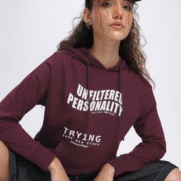 DressBerry Typo Trend Hooded Drop-Shoulder Sweatshirt-image-59