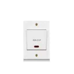 Anchor Penta PC 32 A D.P Power Switch W/O Fuse With Neon White 240V 14404-38