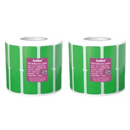 Tudko 25x15 mm 80 GSM 2 UP Self Adhesive Paper Label Green (Pack of 2 Pcs)-image-74