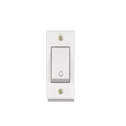 Anchor Penta Deluxe 6 A Bell Push Switch Ivory 240V 50042-10