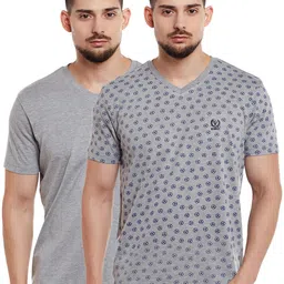 VIMAL JONNEY Men Pack of 2 V-Neck T-shirts-image-49