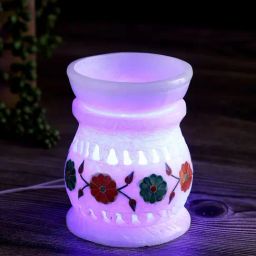 Aapno Rajasthan White Marble Handmade Aroma Oil Diffuser-image-53