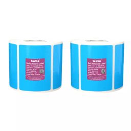 Tudko 55x40 mm 80 GSM 1 UP Self Adhesive Paper Label Blue (Pack of 2 Pcs)-image-98