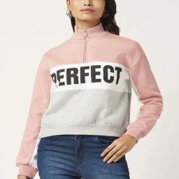 People by Pantaloons Pink & Green Cotton Printed Sweatshirt-image-100