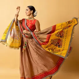 UDD Ethnic Motifs Printed Dupatta image 2