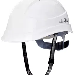 Karam PN542 Ratchet Type Shel Blast Helmet in Super White-picture-36