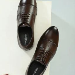 San Frissco Men's Brown Derby Shoes-image-22