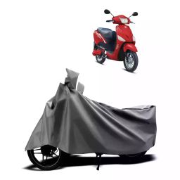 Auto Pearl Two Wheeler Cover with Bag for Hero Electric Electric Optima Li BS6, Silver-image-88