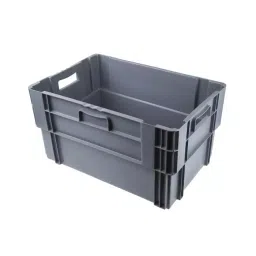 RS PRO 60L Grey PP Large Storage Box, 320mm x 400mm x 600mm Model No 7259186-picture-26