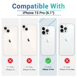 LIRAMARK Solid Printed iPhone 15 Pro Back Case Mobile Accessories image 3