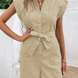 StyleCast x Revolte Mandarin Collar Solid Jumpsuit-picture-50