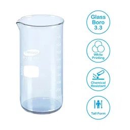Omsons Germany 150 ml Clear Beaker Tall Form with Spout 242/3 Pack of 10 Pcs image 2