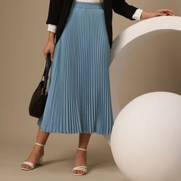 Chemistry Women Accordion Pleated Maxi Skirt-image-94