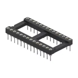 MILL-MAX DIP SOCKET, 28POS, 2.54MM, THROUGH HOLE, 110-47-628-41-001000-29
