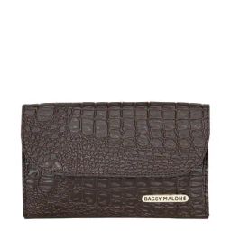 Bagsy Malone Brown Textured Clutch-33